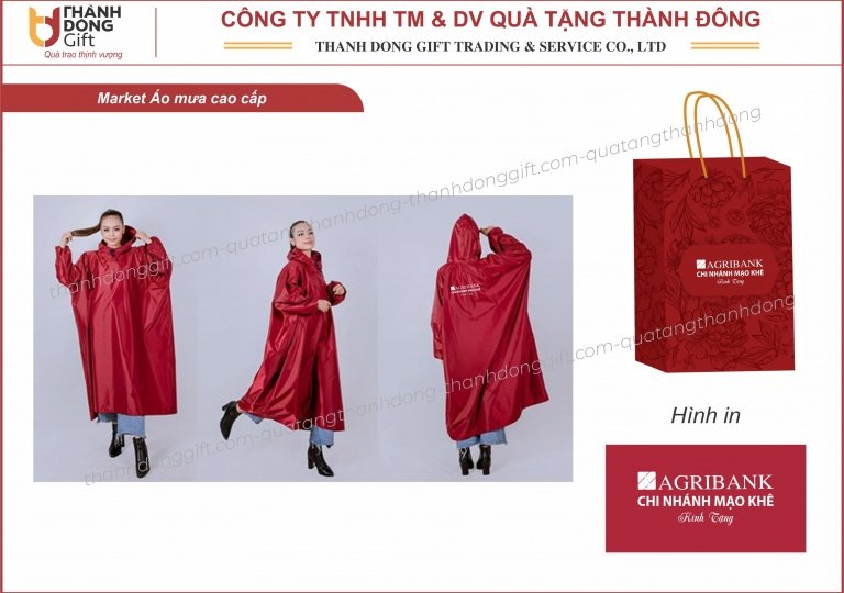 Áo mưa bít sườn - Agribank Mạo Khê
