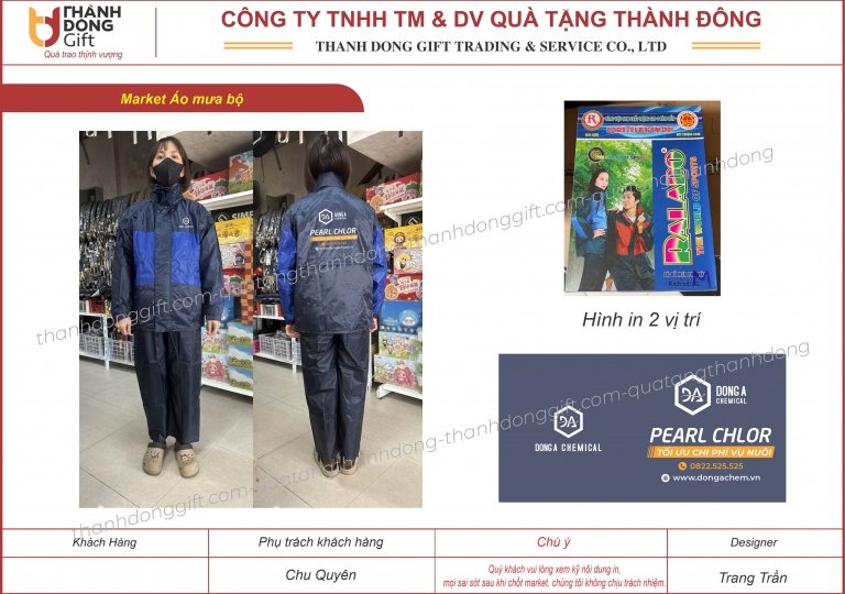 Áo mưa bộ Ralado - Pearl Chlor