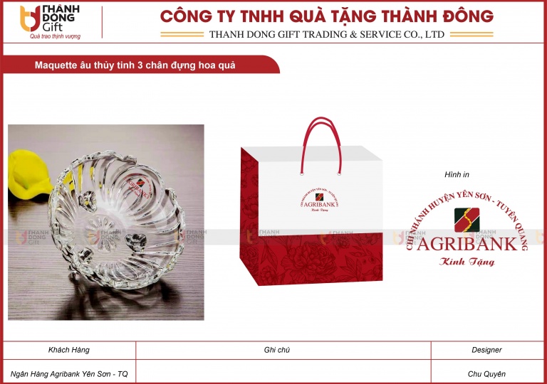 Âu Thủy Tinh Ba Chân - Agribank