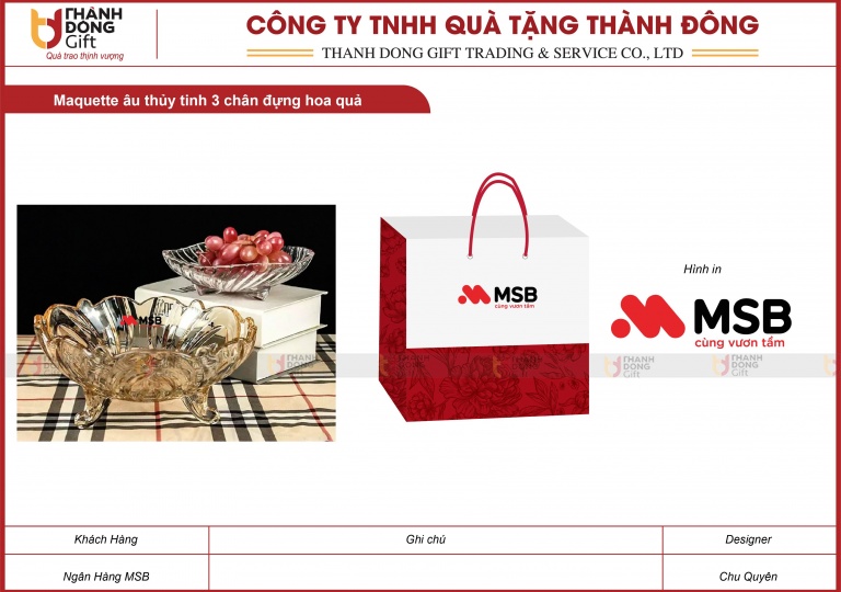 Âu Thủy Tinh Ba Chân - Ngân Hàng MSB