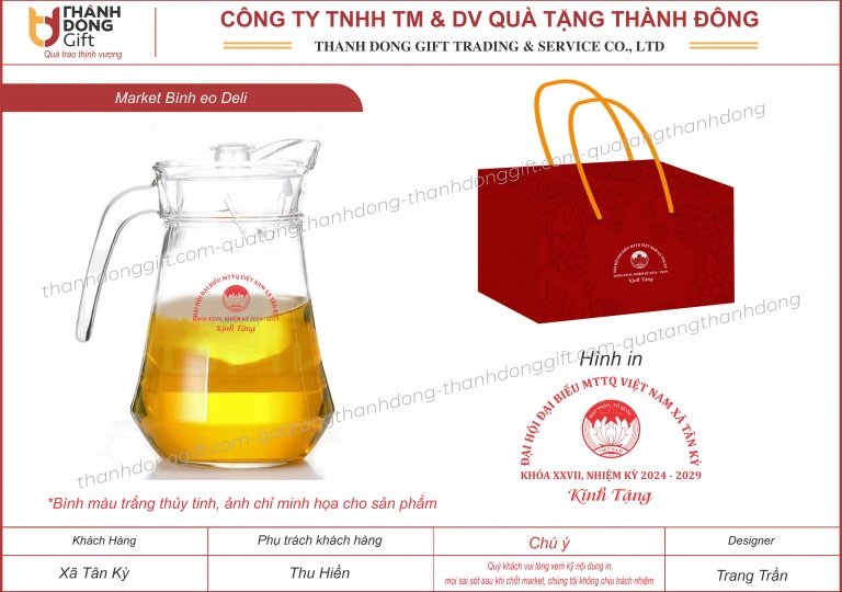 bình eo thủy tinh - mttd xã tân kỳ
