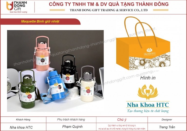 Bình giữ nhiệt - Nha khoa HTC