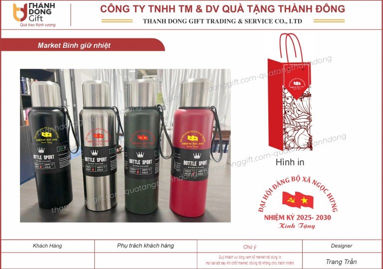 Bình giữ nhiệt nhiều mẫu mã, dung tích cho Quý khách lựa chọn