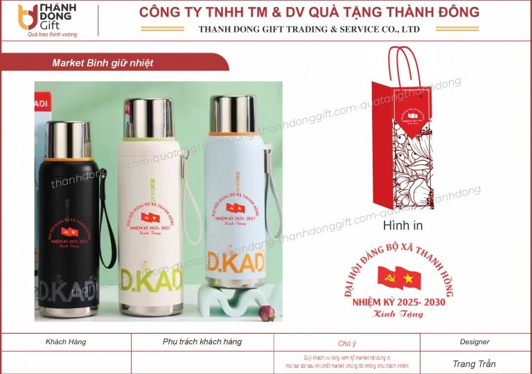 Bình giữ nhiệt nhiều mẫu mã, dung tích cho Quý khách lựa chọn