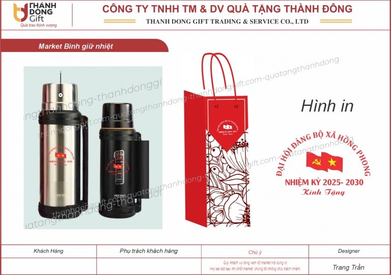 Bình giữ nhiệt nhiều mẫu mã, dung tích cho Quý khách lựa chọn