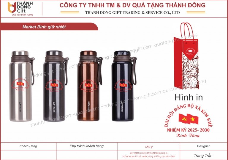 Bình giữ nhiệt nhiều mẫu mã, dung tích cho Quý khách lựa chọn