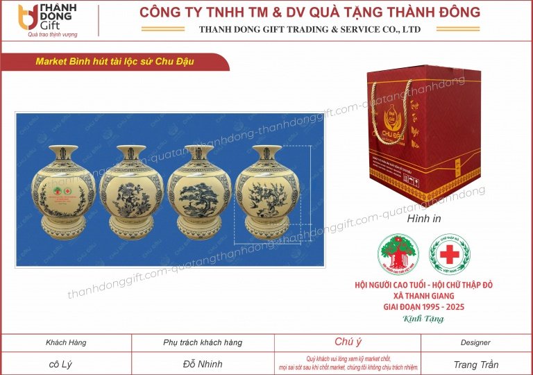 bình tài lộc gốm sứ chu đậu - hội người cao tuổi xã thanh giang