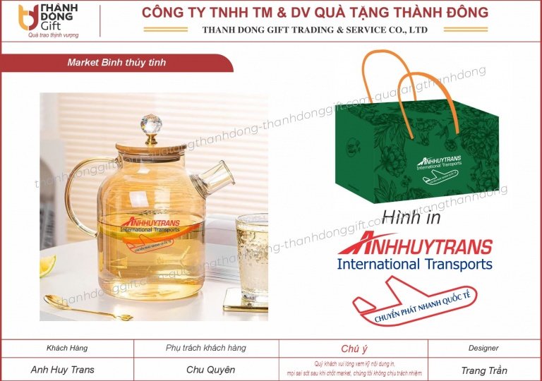 Bình thủy tinh đựng nước - Anh Huy Trans