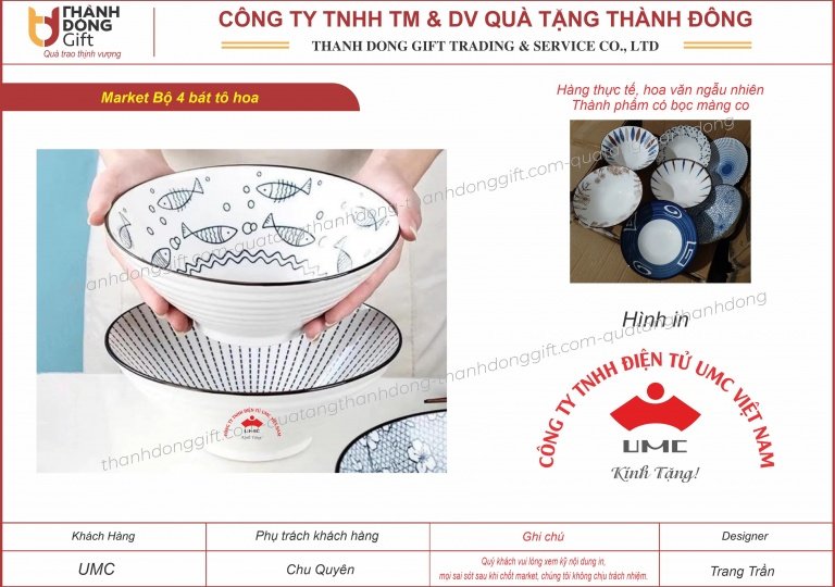 bộ 2 bát tô viền đen - umc