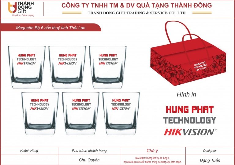 Bộ 6 cốc UG361 - Công ty Hưng Phát