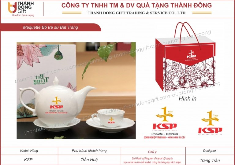 bộ ấm chén bát tràng dáng mẫu đơn - công ty ksp