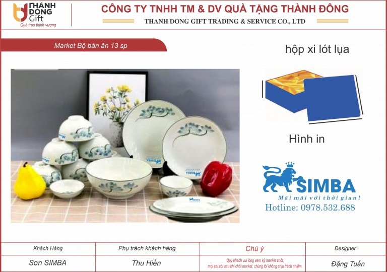 bộ bàn ăn sứ bát tràng - simba