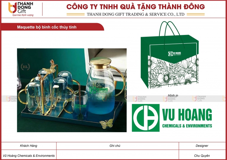 Bộ Bình Cốc Thủy Tinh - Vũ Hoàng