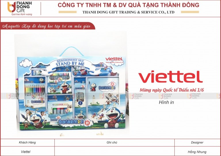 Bộ đồ dùng học tập cho trẻ em - Viettel