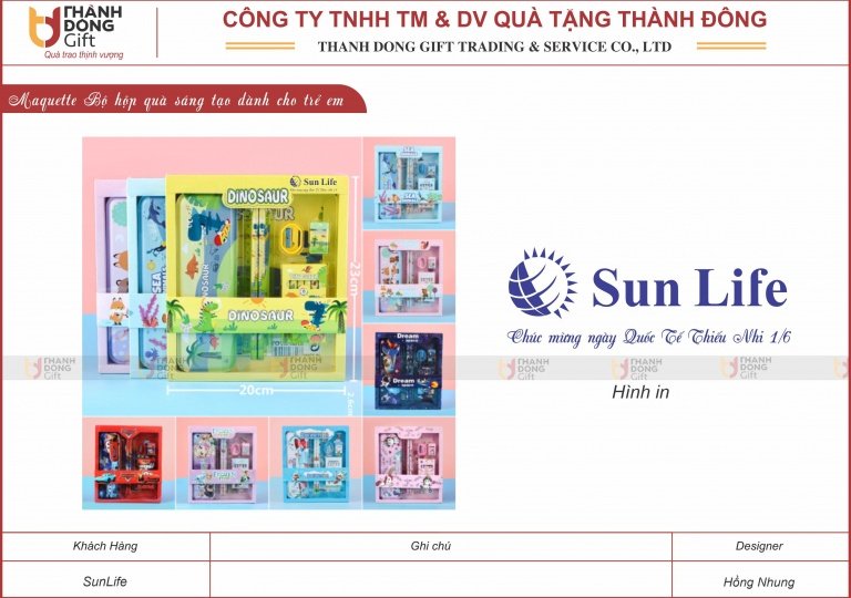 Bộ Hộp Quà Sáng Tạo Dành Cho Trẻ Em - Sun Life