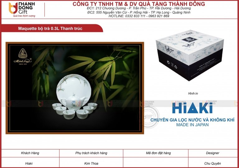 Bộ Trà 0.3L Thanh Trúc - Hiaki