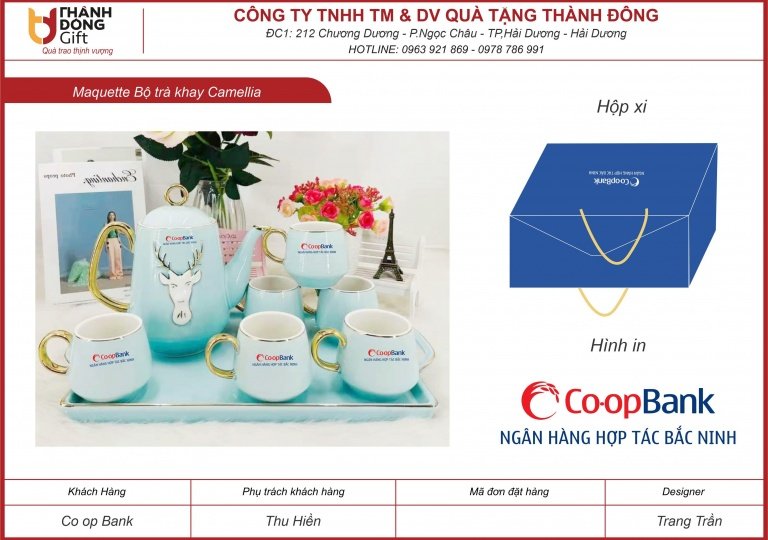 bộ trà khay - co-op bank