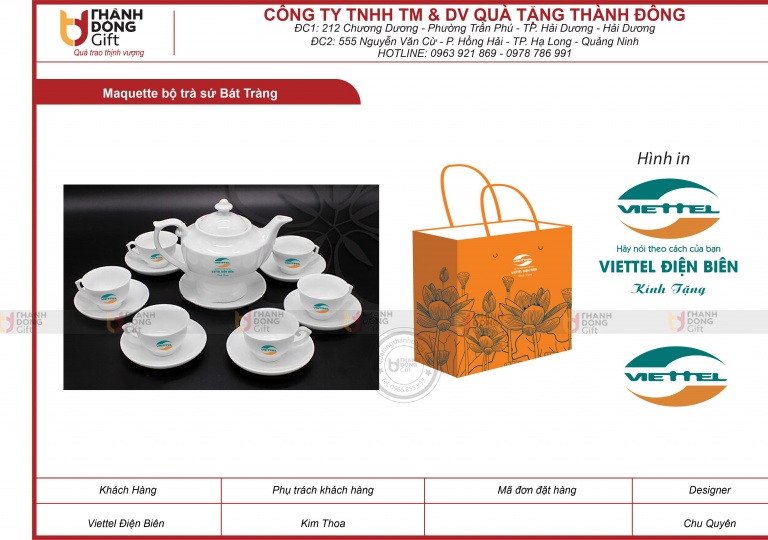 Bộ trà sứ Bát Tràng – VIETTLE ĐIỆN BIÊN