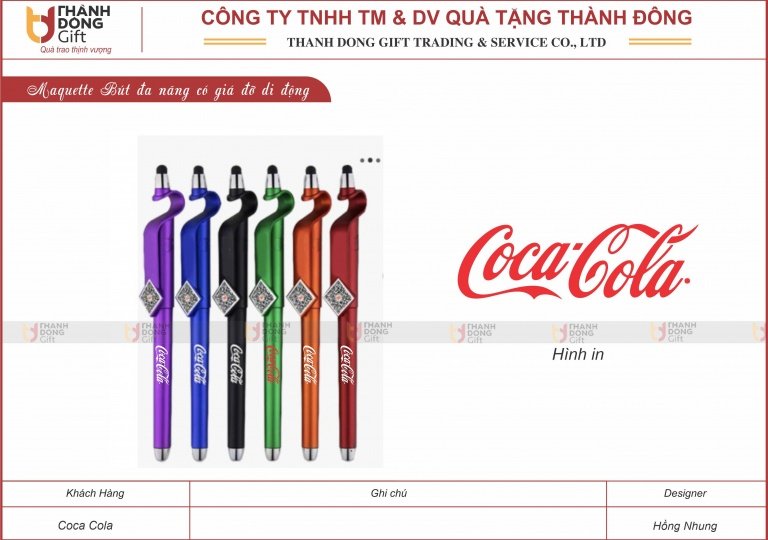 Bút Đa Năng Có Giá Đỡ Di Động - Coca Cola