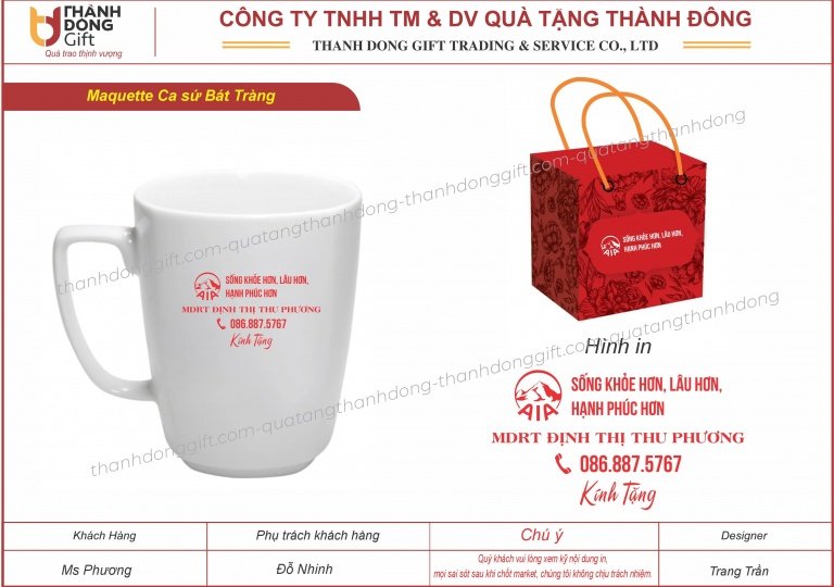 ca sứ bát tràng dáng vuông - aia sống khỏe
