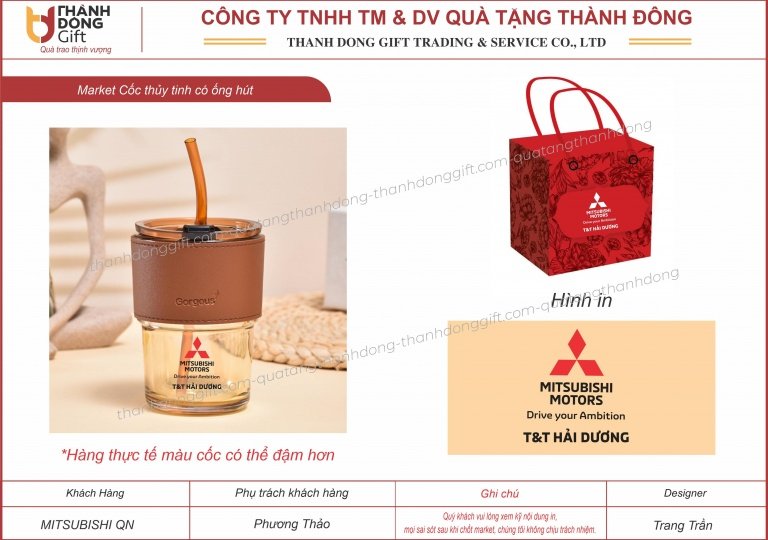 cốc bao da có ống hút - mitsubishi hải dương