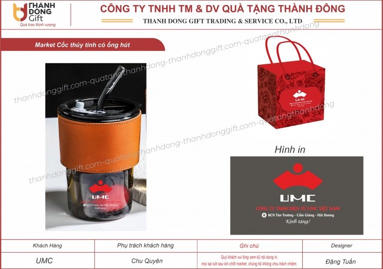Cốc bao da kèm ống hút - UMC