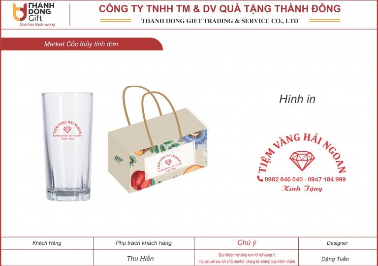 Cốc cao Việt Tiệp VT07 - Vàng bạc Hải Ngoan