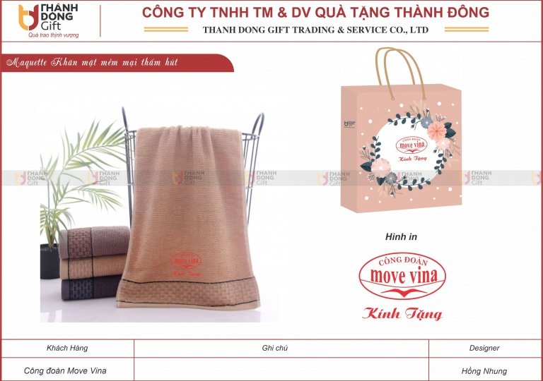 Khăn mặt mềm mại - Move Vina