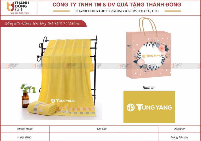 Khăn tắm bông tinh khiết - Tung Yang