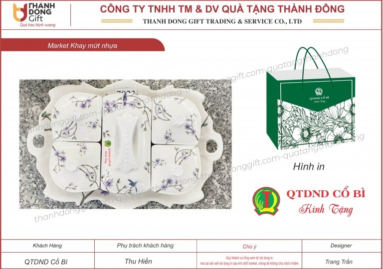 Khay mứt nhựa - QTD Cổ Bì
