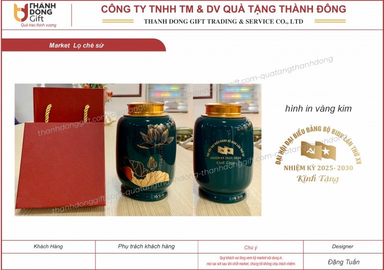 Lọ đựng trà gốm sứ Bát Tràng nhiều dáng, nhiều hoa văn, màu sắc đa dạng.