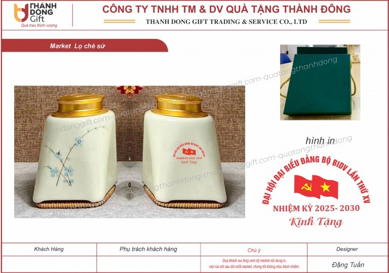 Lọ đựng trà gốm sứ Bát Tràng nhiều dáng, nhiều hoa văn, màu sắc đa dạng.