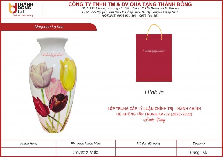 lọ hoa bát tràng - lớp trung cấp lý luận chính trị