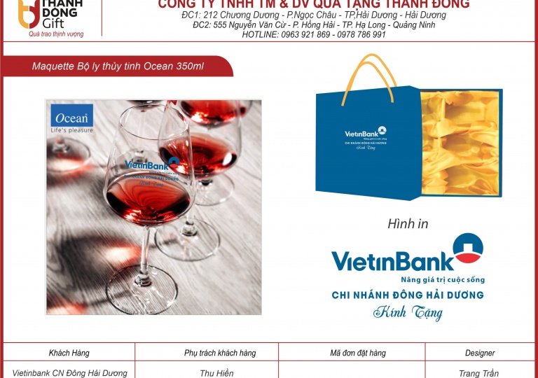 ly thủy tinh ocean - vietinbank chi nhánh đông hải dương 