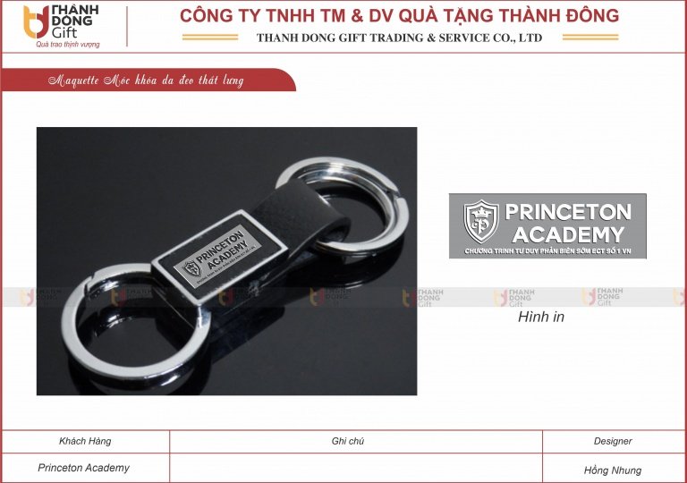 Móc Khoá Da Đeo Thắt Lưng - Princeton Academy