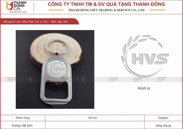 Móc Khoá Kim Loại Xe Hơi và Khui Nắp Chai - Hương Việt Sinh