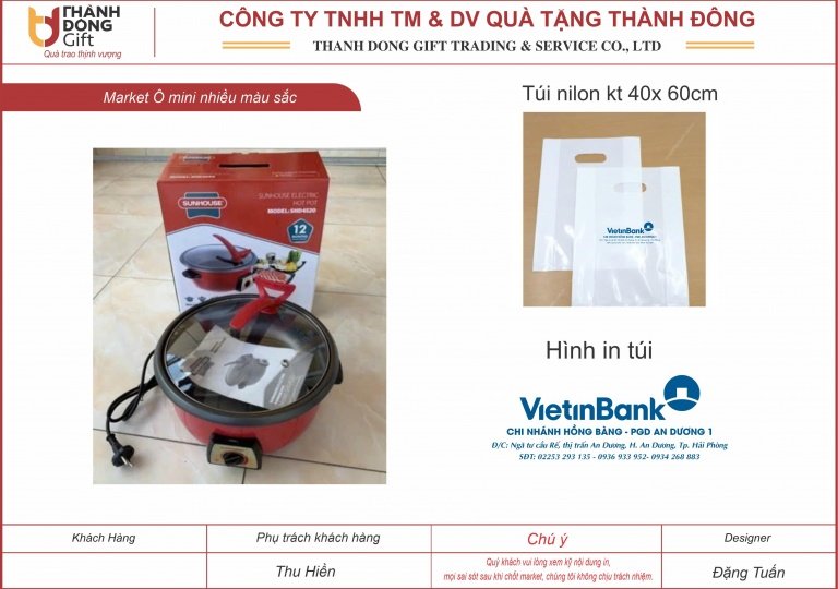 Nồi lẩu điện Sunhouse - Vietinbank Hồng Bàng