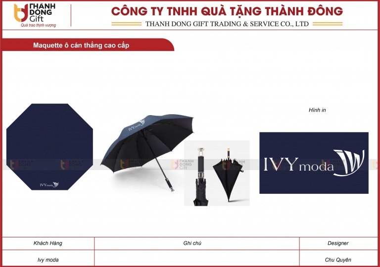 Ô Cán Thẳng Cao Cấp - Ivy Moda