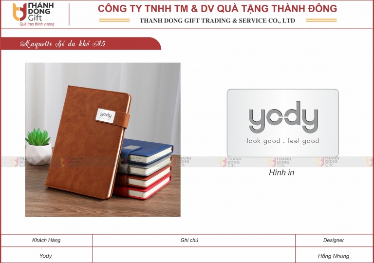 Sổ Da Khổ A5 - Yody