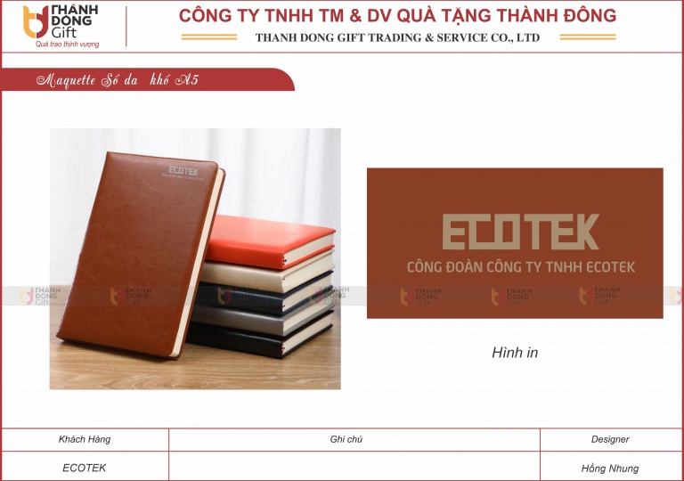 Sổ Da Lộn Khổ A5 - Ecotek