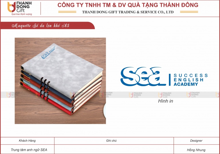 Sổ Da Lộn Khổ A5 - Sea