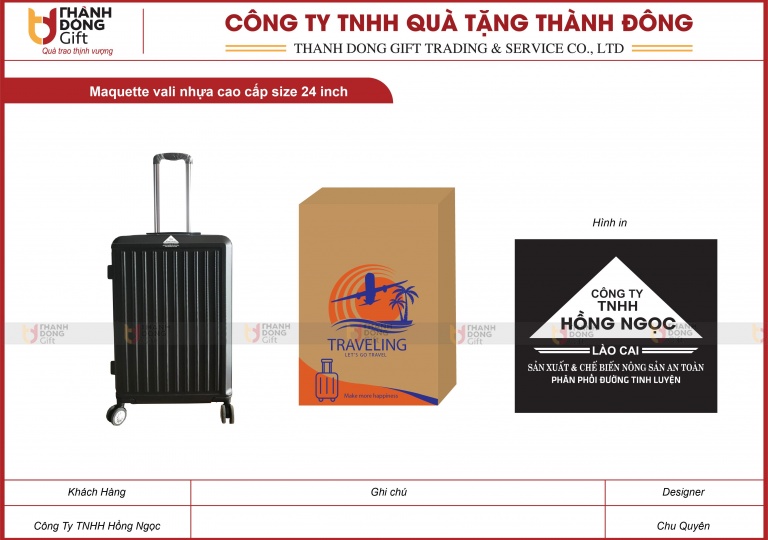 Vali Nhựa Cao Cấp 24inch - Công Ty Hồng Ngọc