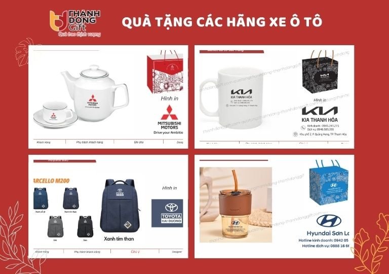 Quà tặng các hãng xe ô tô