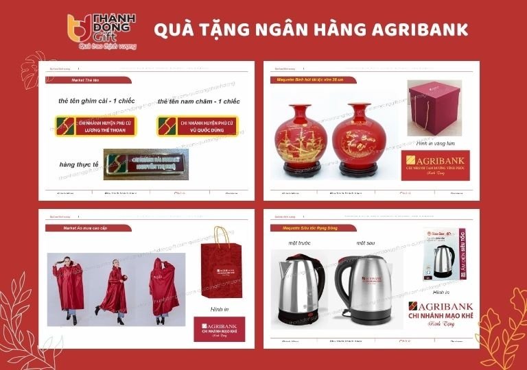 Quà tặng Ngân hàng Agribank 
