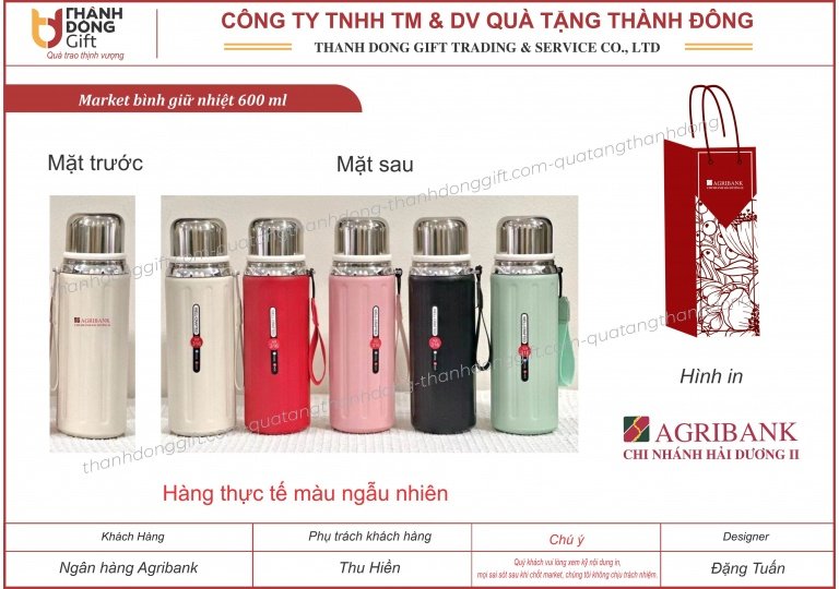 Bình giữ nhiệt - Agribank chi nhánh Hải Dương II