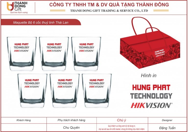 Bộ 6 cốc UG361 - Công ty Hưng Phát