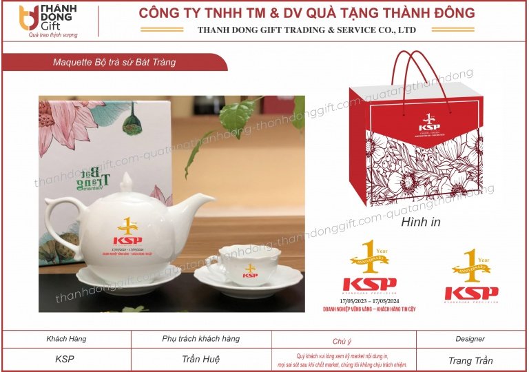 bộ ấm chén bát tràng dáng mẫu đơn - công ty ksp