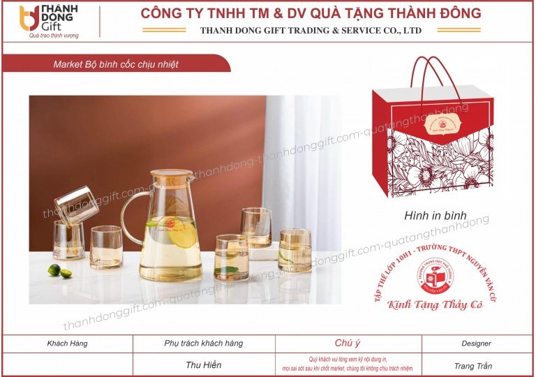 Bộ bình cốc thủy tinh - Lớp 10H1
