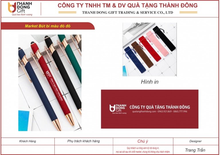 Bút bi quảng cáo - Thành Đông Gift