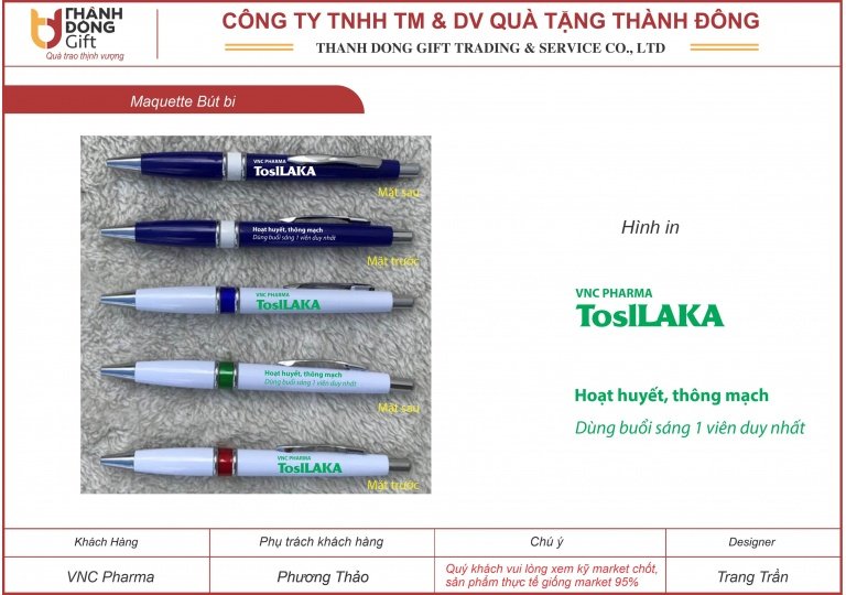 Bút bi quảng cáo - VNC Pharma
